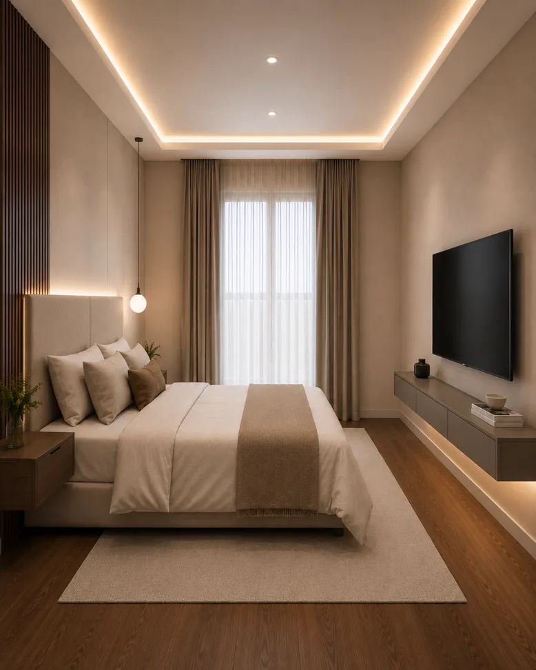 Projection 3D de la chambre